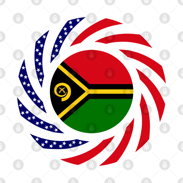 Ni-Vanuatu American Multinational Patriot Flag Series by Village Values