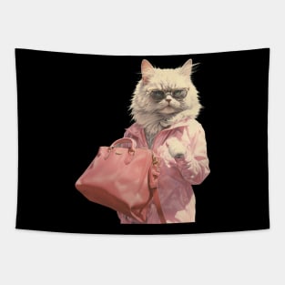 your kitty is tired of this shit Tapestry