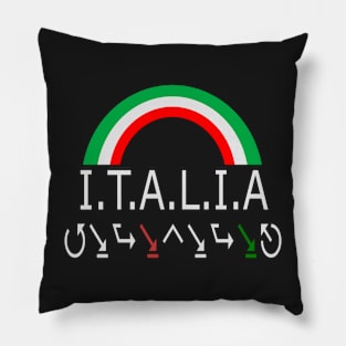 Italy FLAG ART design Pillow