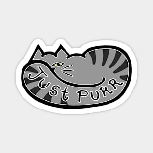 JUST PURR, Tabby Cat Magnet