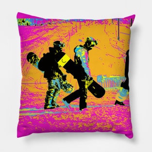 Snowboarding Pals - Snowboarders Pillow