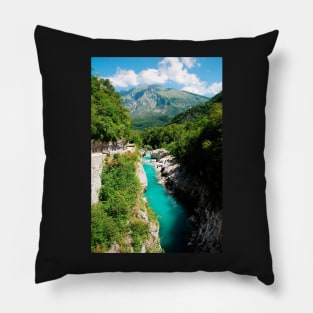 Soca River Near Kobarid Pillow