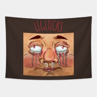 Leglocks Crying Face Jiu Jitsu Tapestry