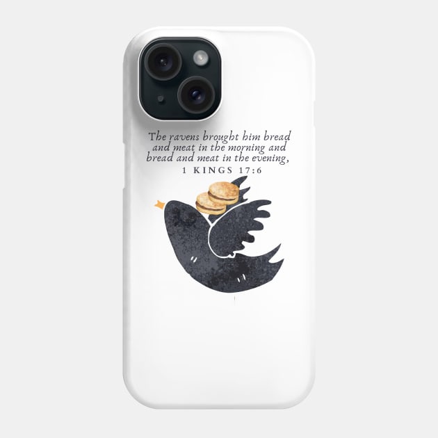 Raven and bread Phone Case by Mission Bear