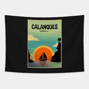 Calanques (pastel version) Tapestry