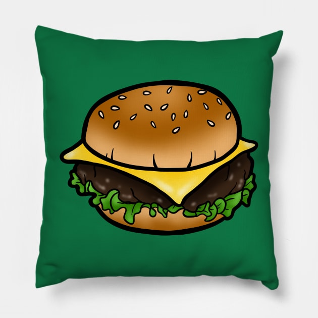 Cheeseburger Pillow by ReclusiveCrafts