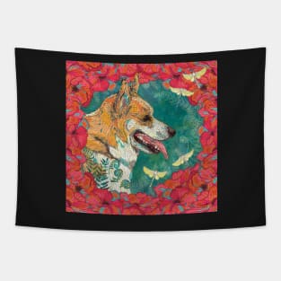 Corgi Tapestry