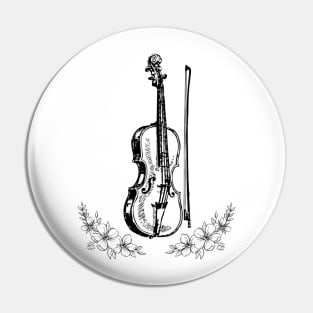 Cello and bow Pin