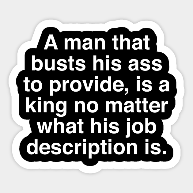 A MAN THAT PROVIDES - A Man That Provides - Sticker