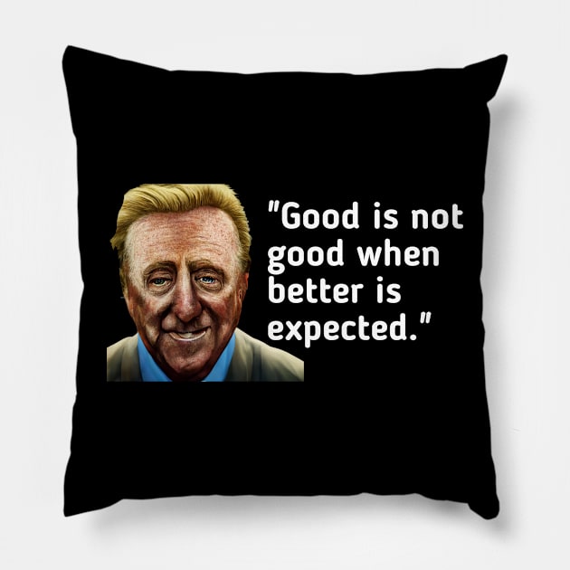 vin scully qoutes Pillow by itacc