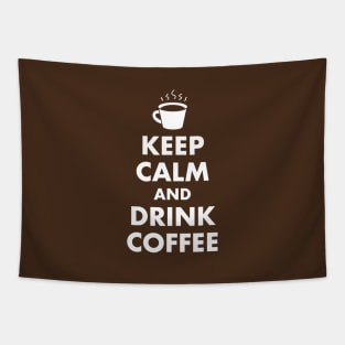 Keep Calm and Drink Coffee Tapestry