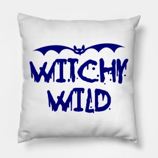 Witchy Wild - Blue color Pillow