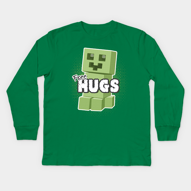 Free Hugs - Minecraft - Kids Long Sleeve T-Shirt