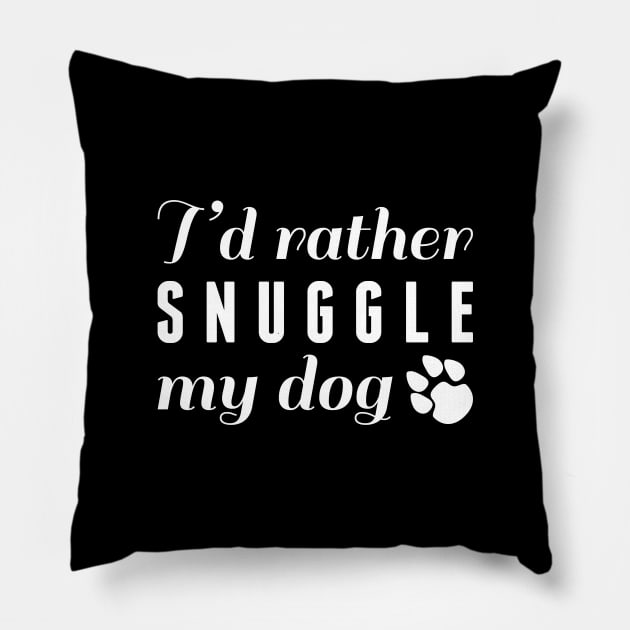 Snuggle My Dog Pillow by LuckyFoxDesigns