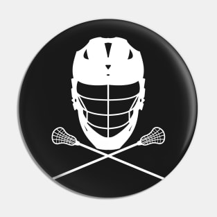 Lacrosse (LAX) Helmet and Sticks Pin