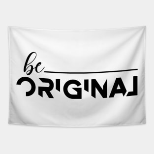 Be Original, Vintage Typography Groovy Tapestry