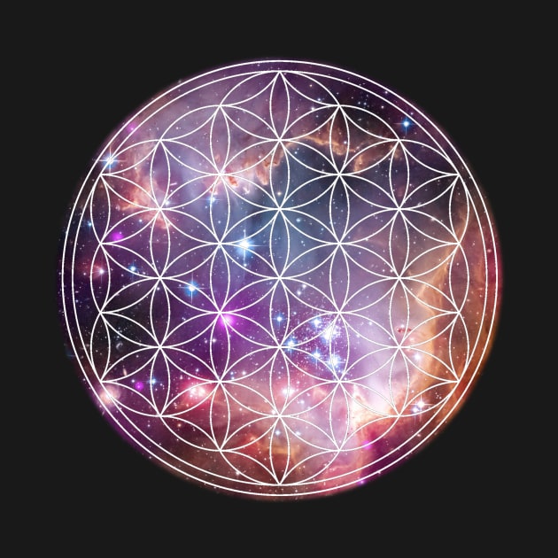 Flower of Life Nebula Stars by Bluepress