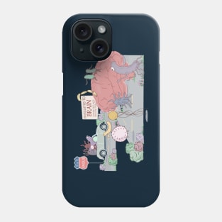 Microbes trip to the brain Phone Case