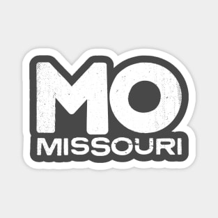 MO Missouri State Vintage Typography Magnet