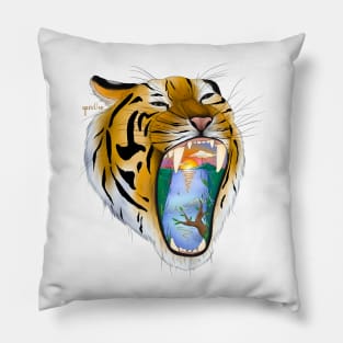 Purrfect Paradise Pillow