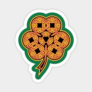 The Dara Celtic Knot Shamrock Magnet