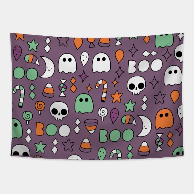 Cute halloween Tapestry by kostolom3000