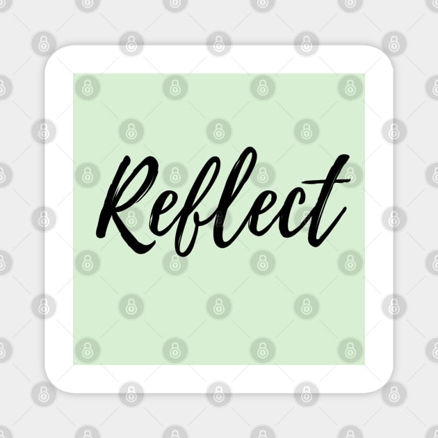 Reflect - Mint Background Magnet by ActionFocus