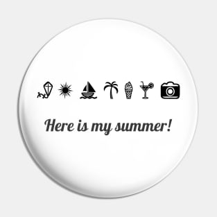 Summer print Pin