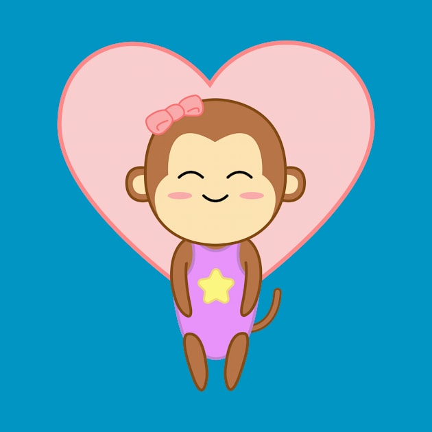 Gym Monkey (with Heart) by gymtots