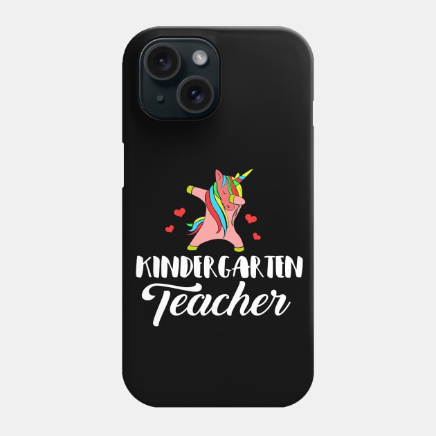 'Dabbing Unicorn' Cute Kindergarten Teacher Gift Phone Case by ourwackyhome