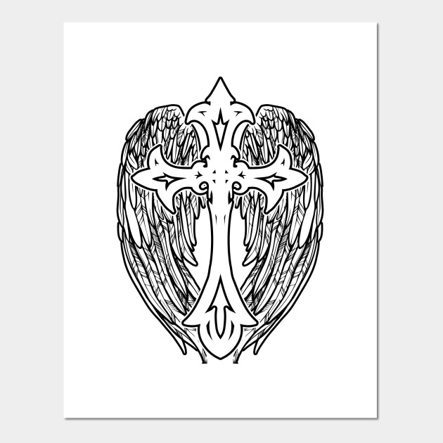 Cross Angel Wings