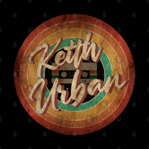 Keith Urban Vintage Circle Art by antongg