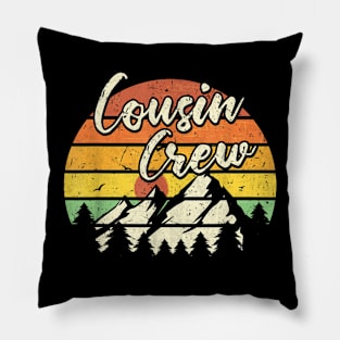 Cousin Crew Camping Outdoor Sunset Summer Camp Pillow