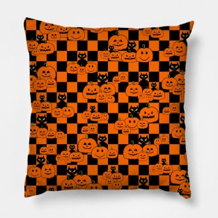 HAPPY Halloween Pumpkin Patch Pillow