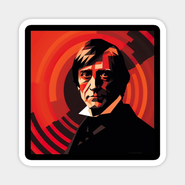 Ralph Waldo Emerson Magnet by ComicsFactory