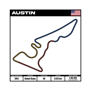 formula one circuit austin - formula one track - formula 1 track T-Shirt T-Shirt