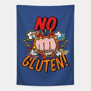 No Gluten Comic Tapestry