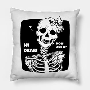 Skelegirl Pillow