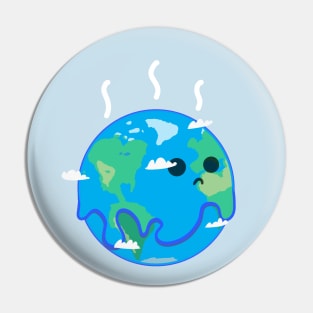 Melting little Planet Pin