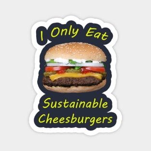 Sustainable Cheeseburger Magnet