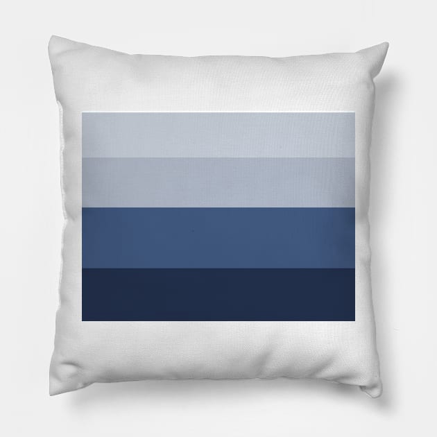 Blue Pantone Line Pillow by Almanzart