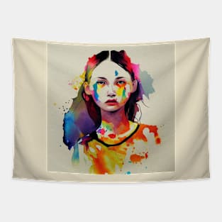 Rainbow Girl Tapestry