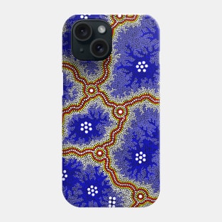 Aboriginal Art - Water Wetlands Phone Case