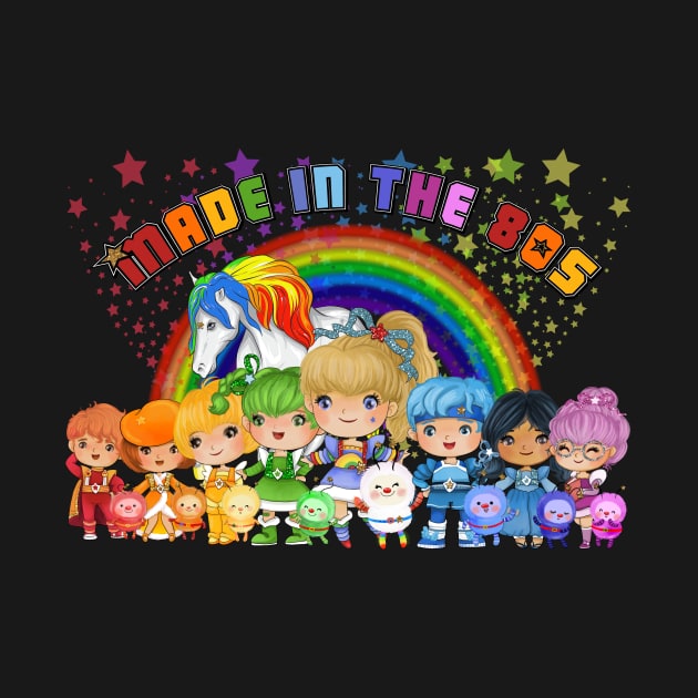 Made in the 80's Rainbow Girl by WalkingMombieDesign