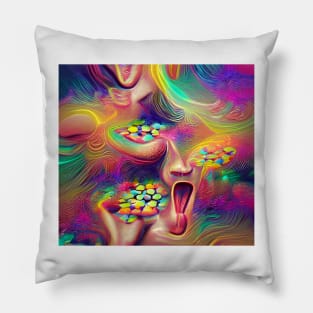 Psychedelic Ecstasy Pillow