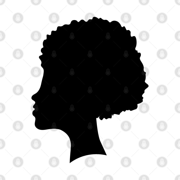 Black female silhouette by Eshka