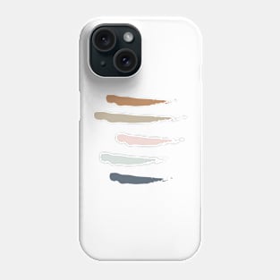 colorful paint smudges Phone Case