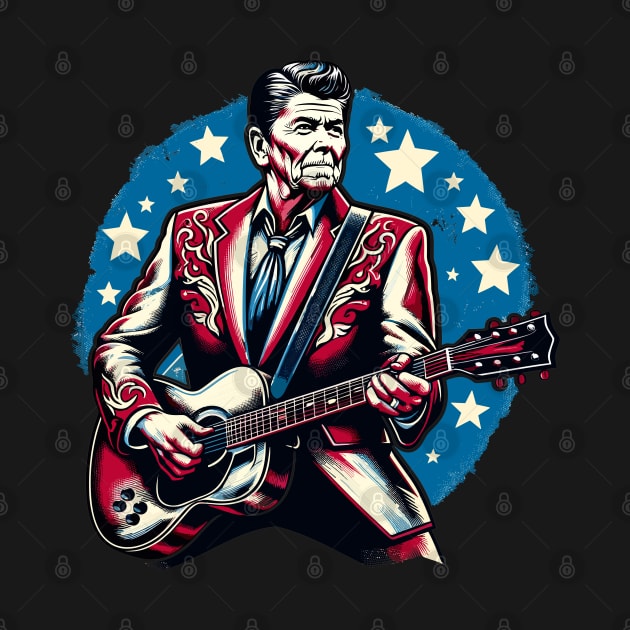 Reagan Rocks: The Gipper as a Rockstar by jverdi28