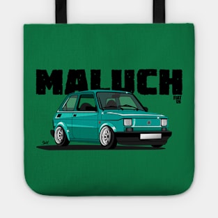 Fiat 126 Maluch Green Tote