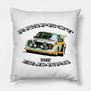 Audi Quattro 'Respect The Elders' Pillow